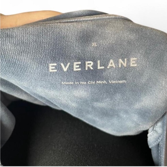 Everlane Men's Short Sleeve Blue Tie-Dye 100% Cotton Tee Sz. XL - Picture 5 of 6